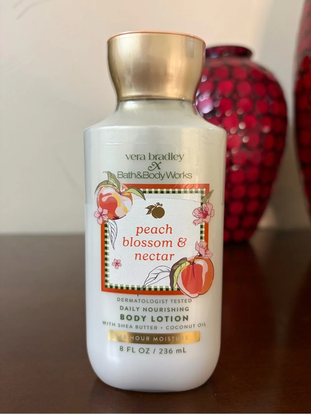 NWT Vera Bradley x Bath & Body Works Peach Blossom & Nectar Lotion 8oz